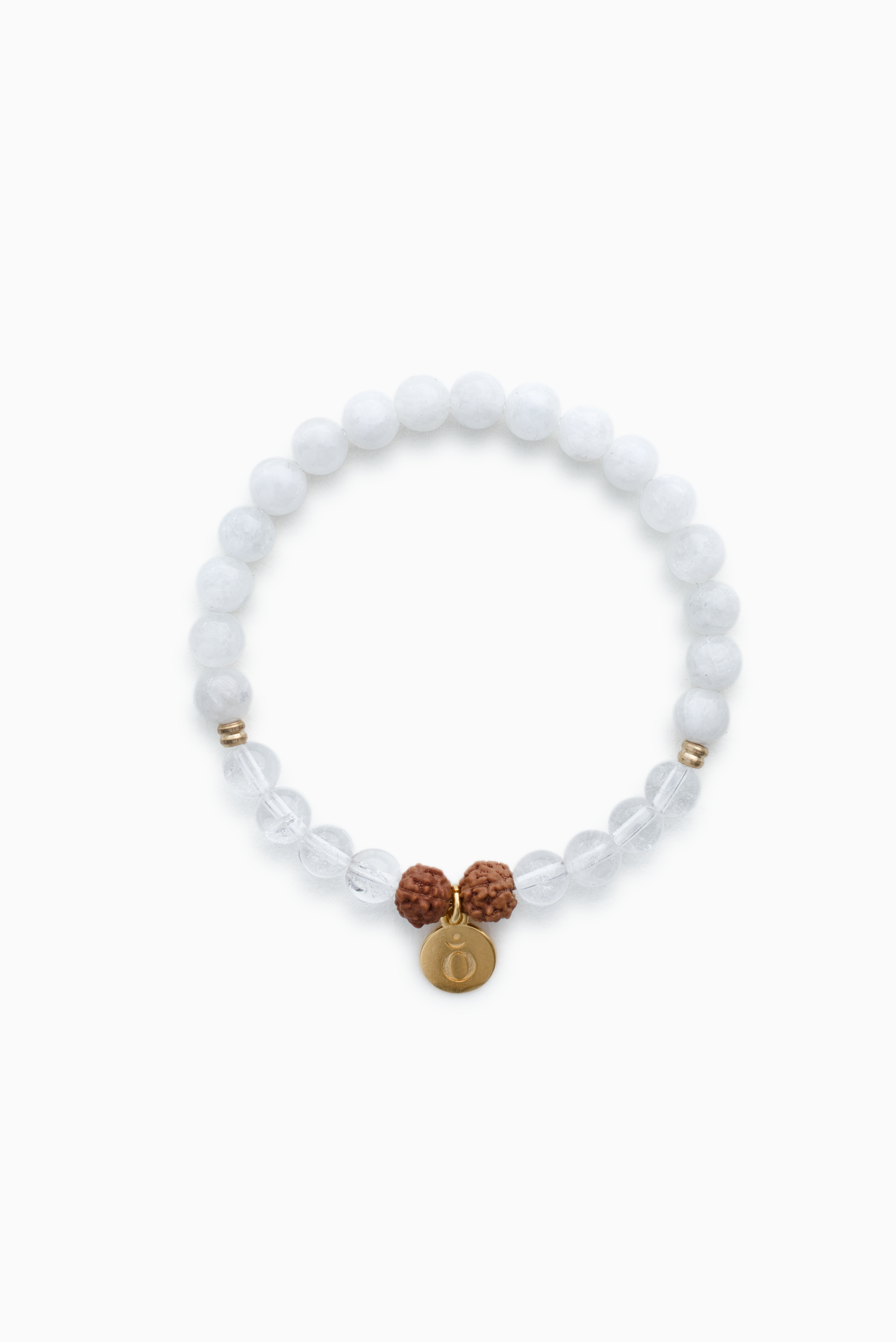 I Am Divine Armband Mondstein Bergkristall