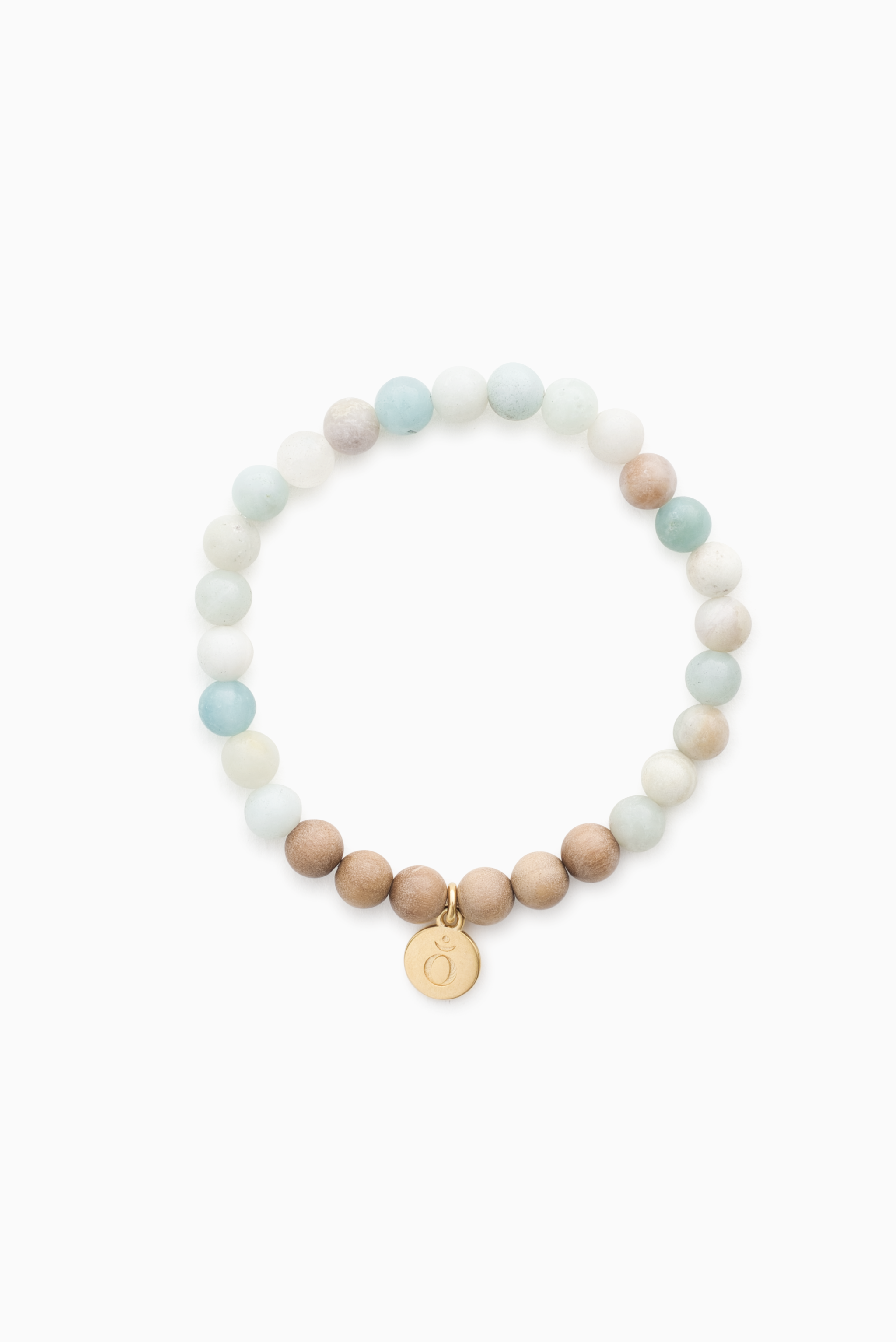 Endless Ocean Armband Amazonit Sandelholz